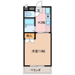 富田浜駅 徒歩9分 1階の物件間取画像